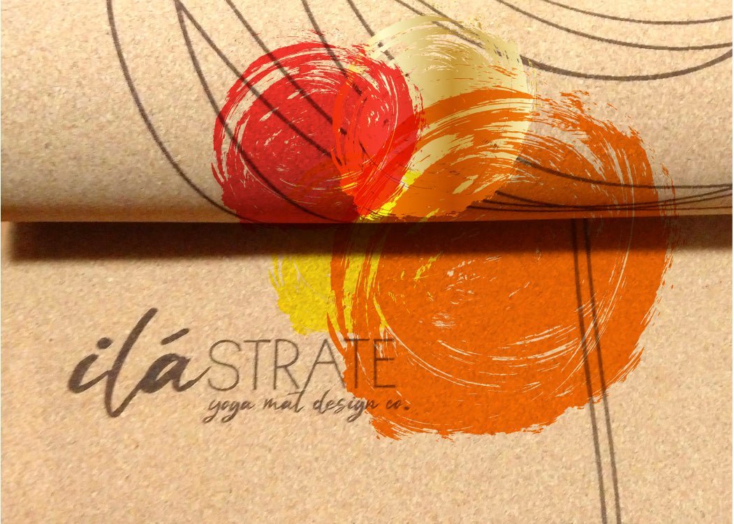 Jūti Hand Painted Cork Yoga Mat