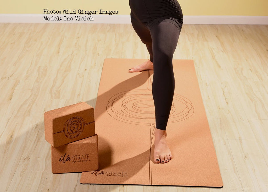 100% Solid Cork Yoga Block