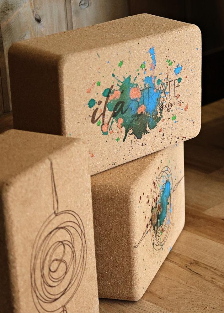 100% Solid Cork Yoga Block