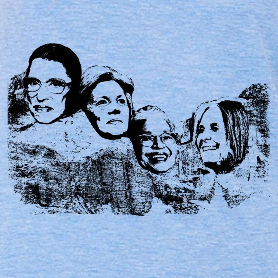 Great American Women on Mt. Rushmore Women’s Fitted T-Shirt