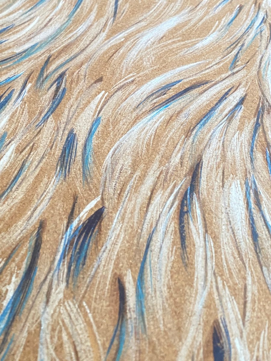 Khecara Hand Painted Cork Yoga Mat