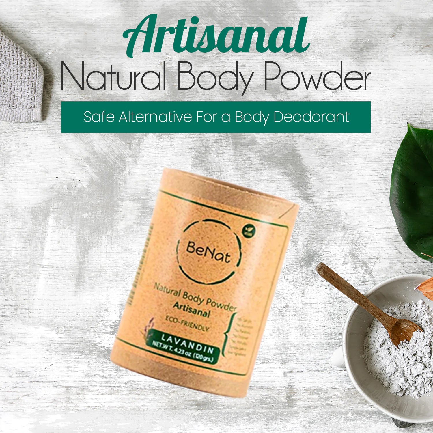 All-Natural Talc-Free Eco-Friendly Body Powder – 4.2 Oz