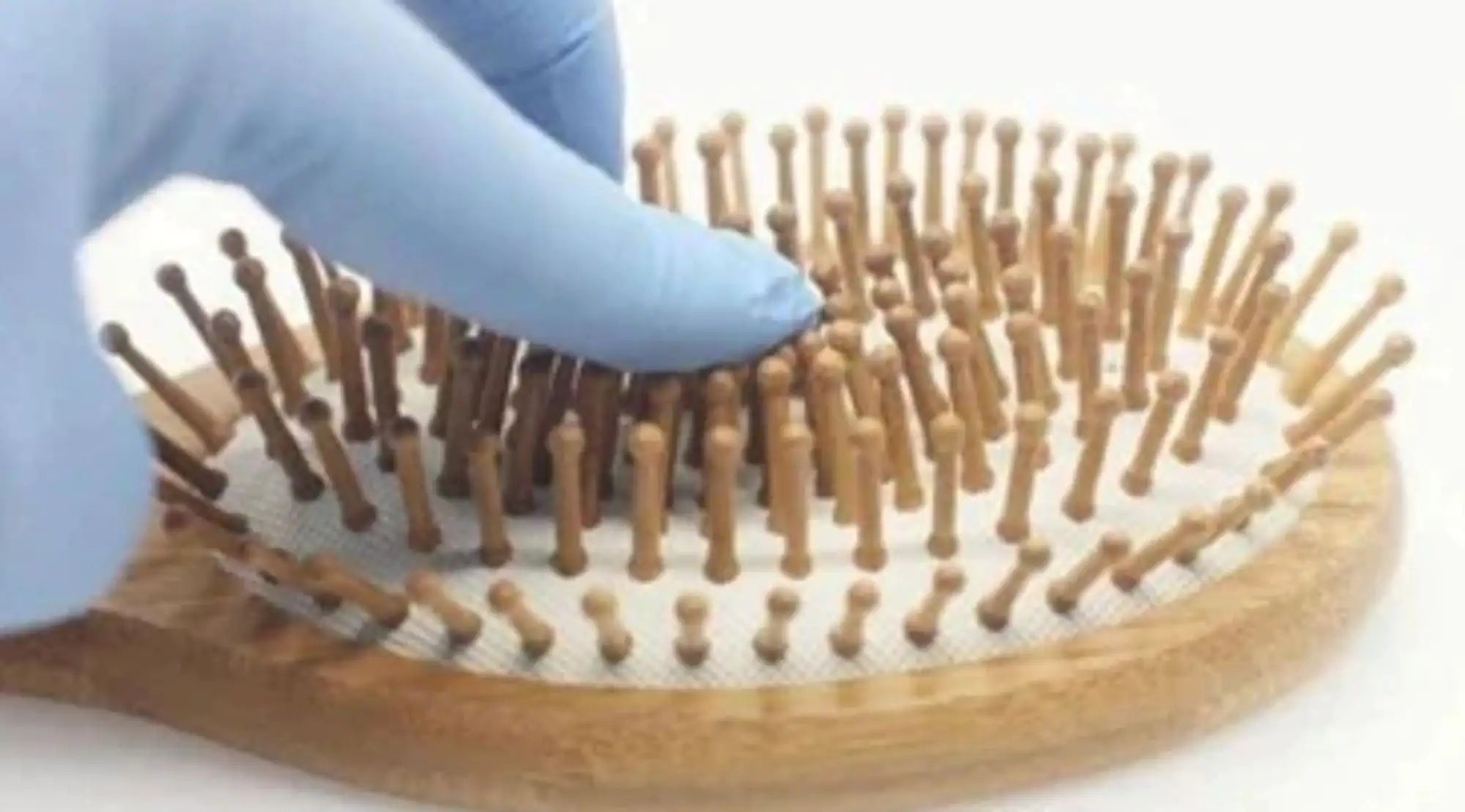 Sustainable Bamboo Wooden Detangling Eco-Friendly Hairbrush - Natural Rubber Cushion & Smooth Bamboo Bristles