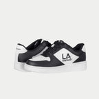 LA Gear Kids Edge Lowtop | Black x White Logo