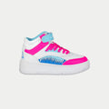LA Gear Kids Flame Hightop – White x Pink x Blue