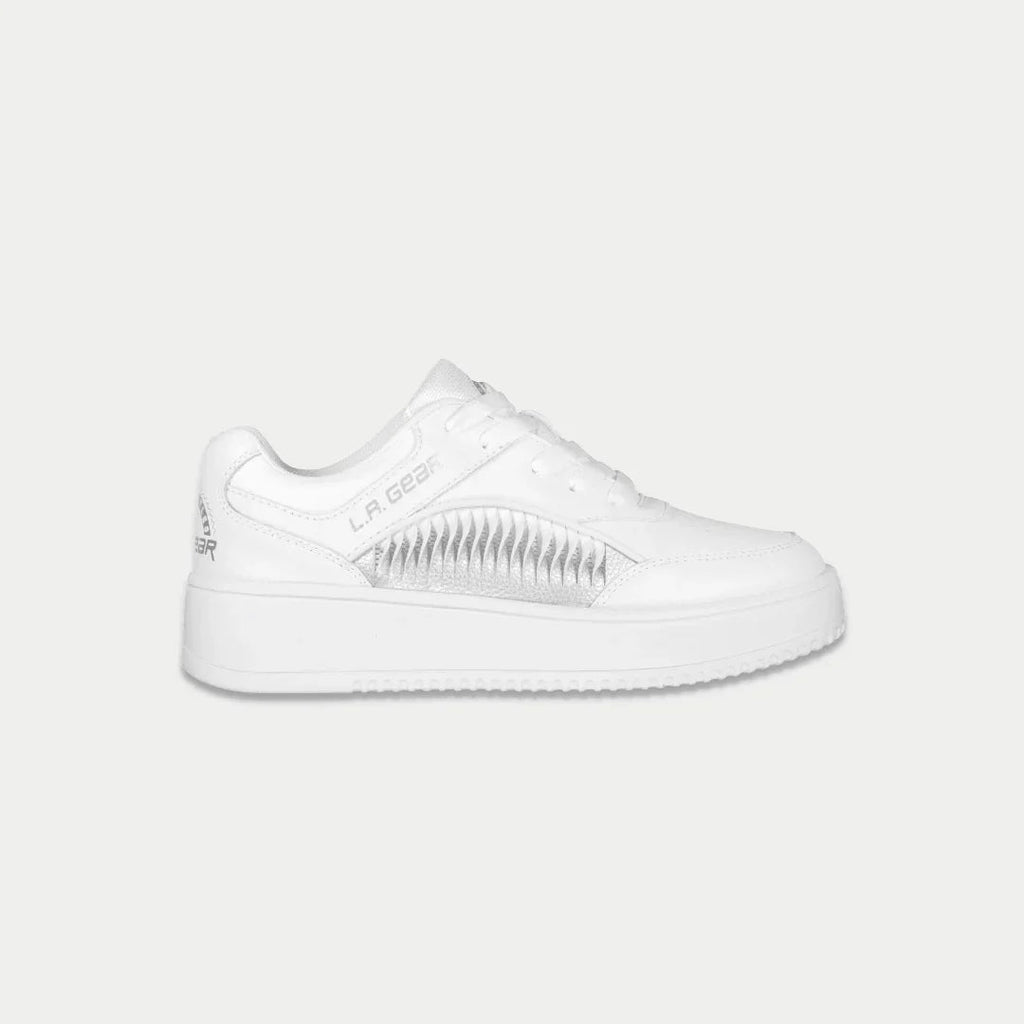 LA Gear Kids Flame Lowtop – White