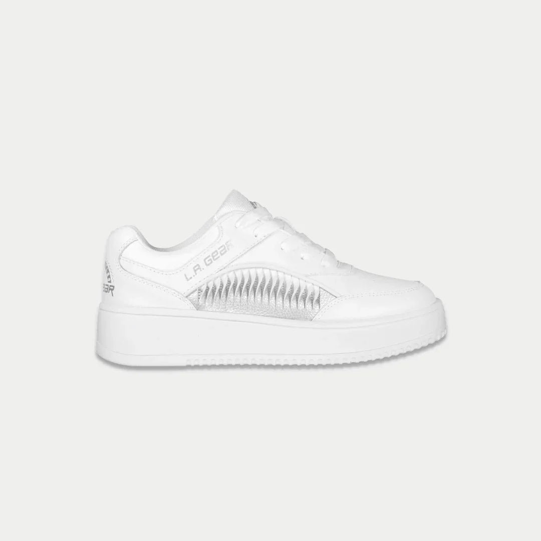 LA Gear Kids Flame Lowtop – White