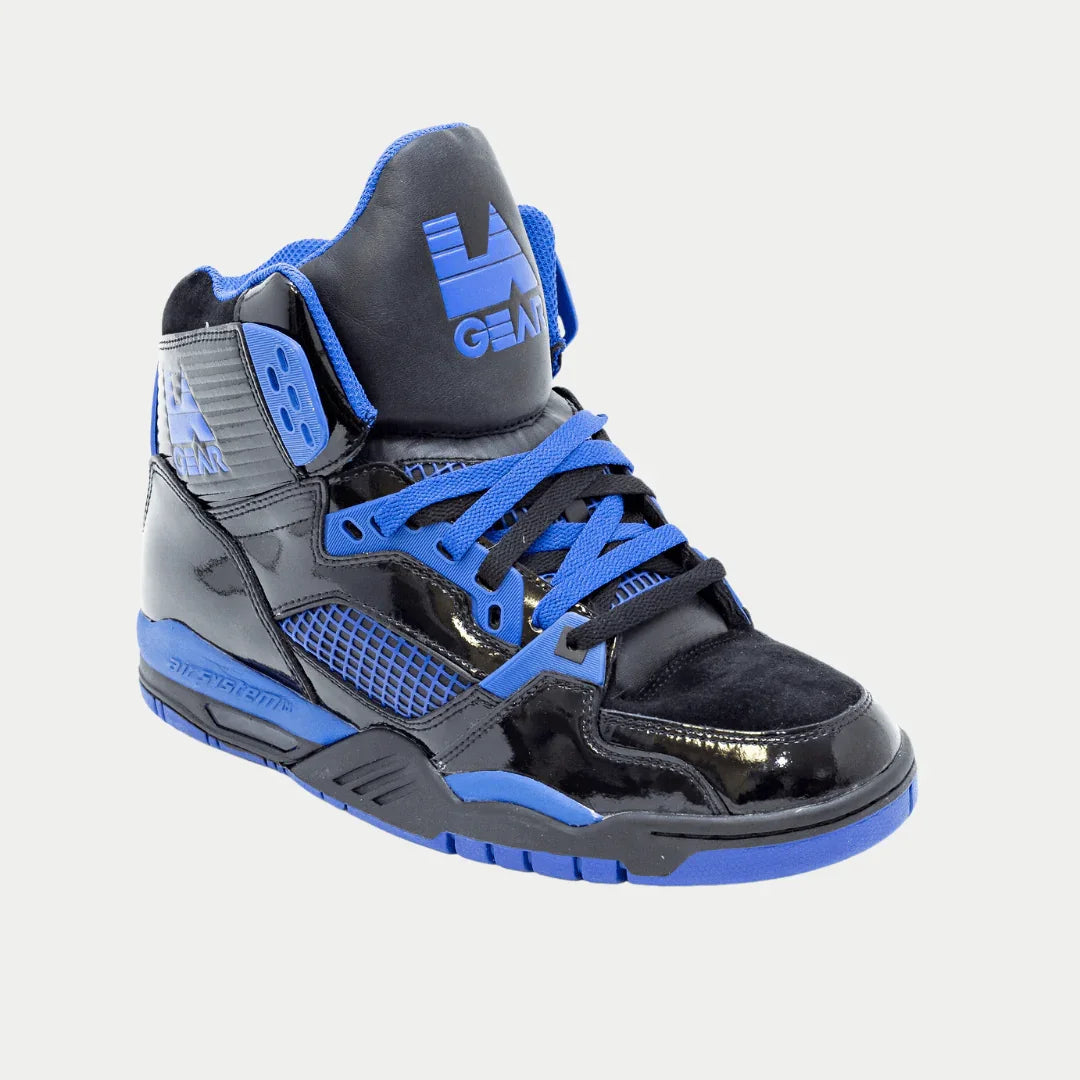 LA Gear Men's KAJ Vintage Hightop – Blue x Black