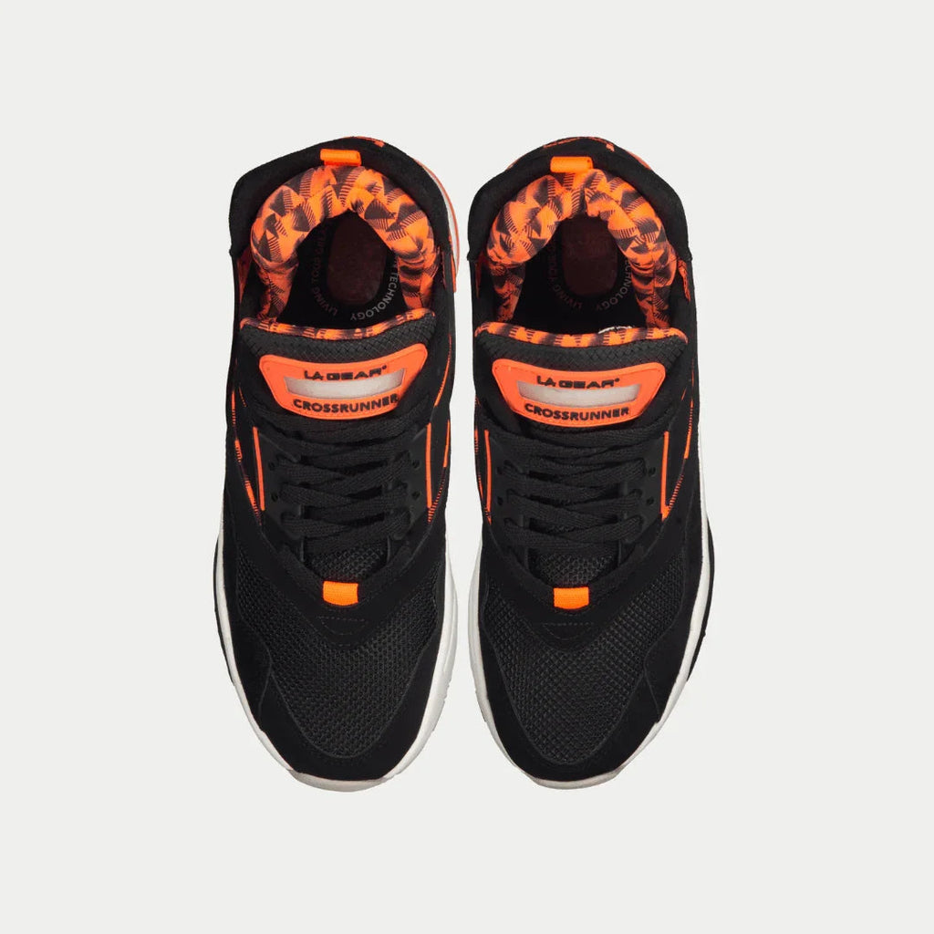 LA Gear Men's Turbo Light-Up Mid – Black x Neon Red