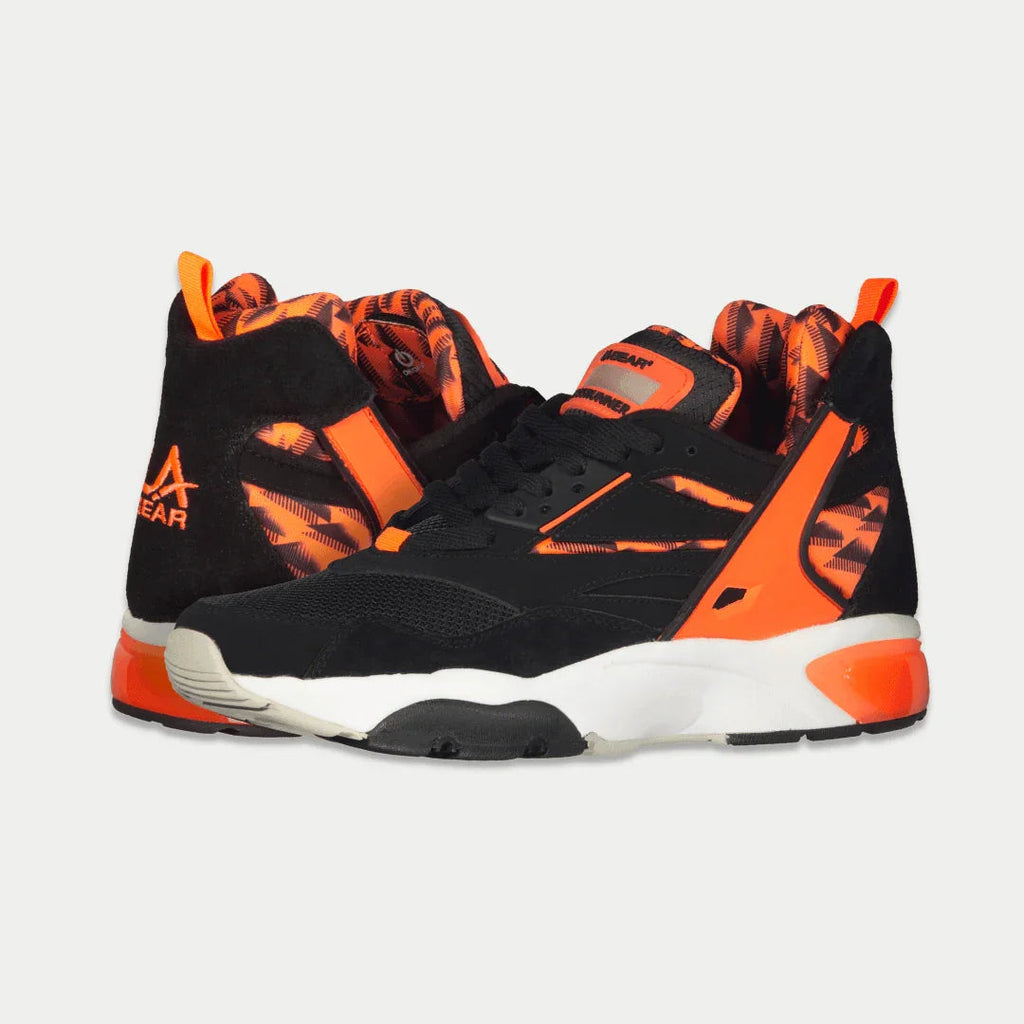 LA Gear Men's Turbo Light-Up Mid – Black x Neon Red