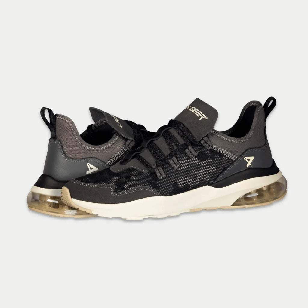 LA Gear Men’s Runyon Lowtop – Black x Gray