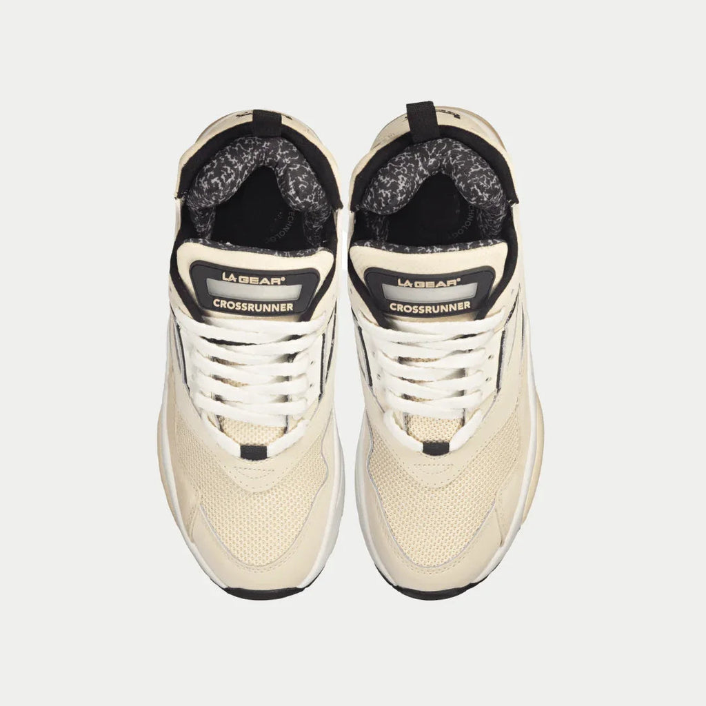 LA Gear Men's Turbo Light-Up Mid – Off-White x Black