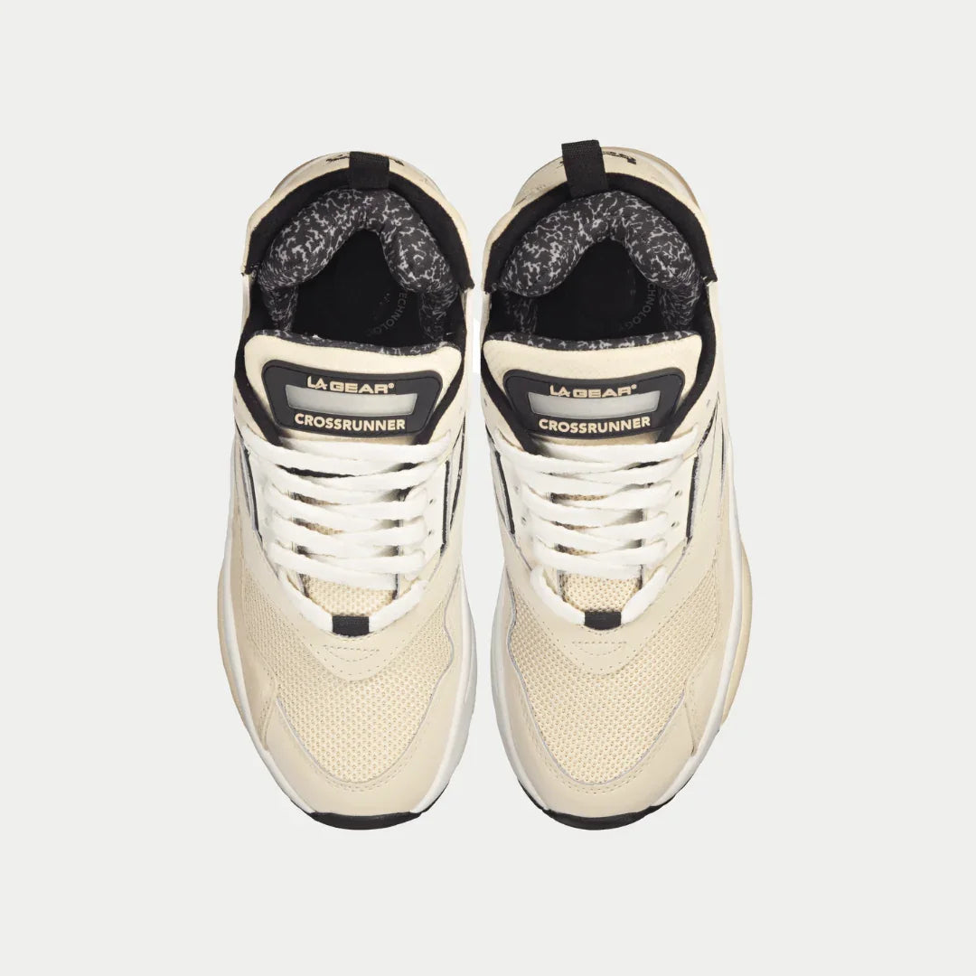 LA Gear Men's Turbo Light-Up Mid – Off-White x Black