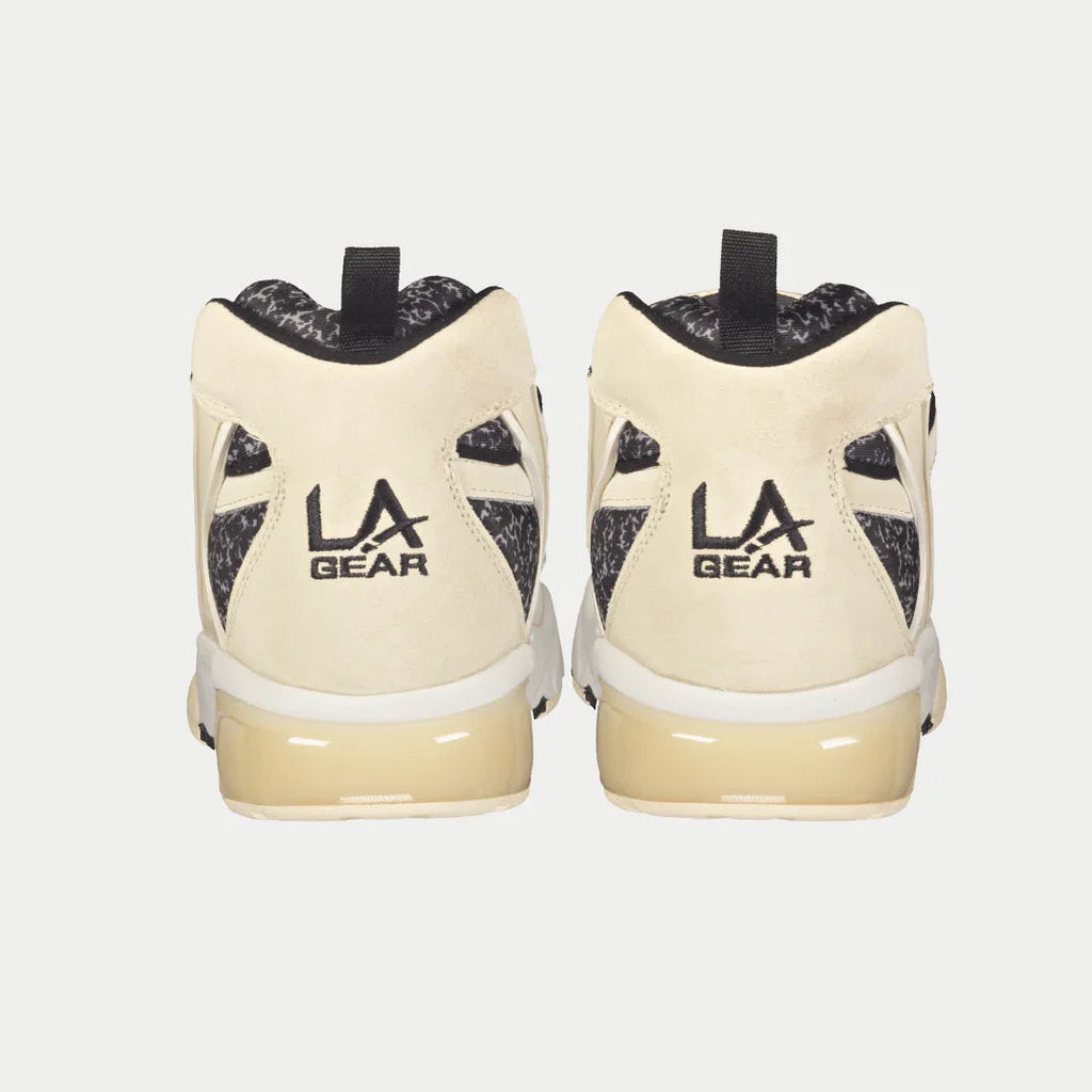 LA Gear Men's Turbo Light-Up Mid – Off-White x Black