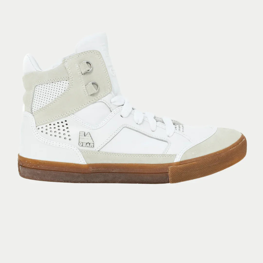 LA Gear Men's Court High Vintage Hightop – White