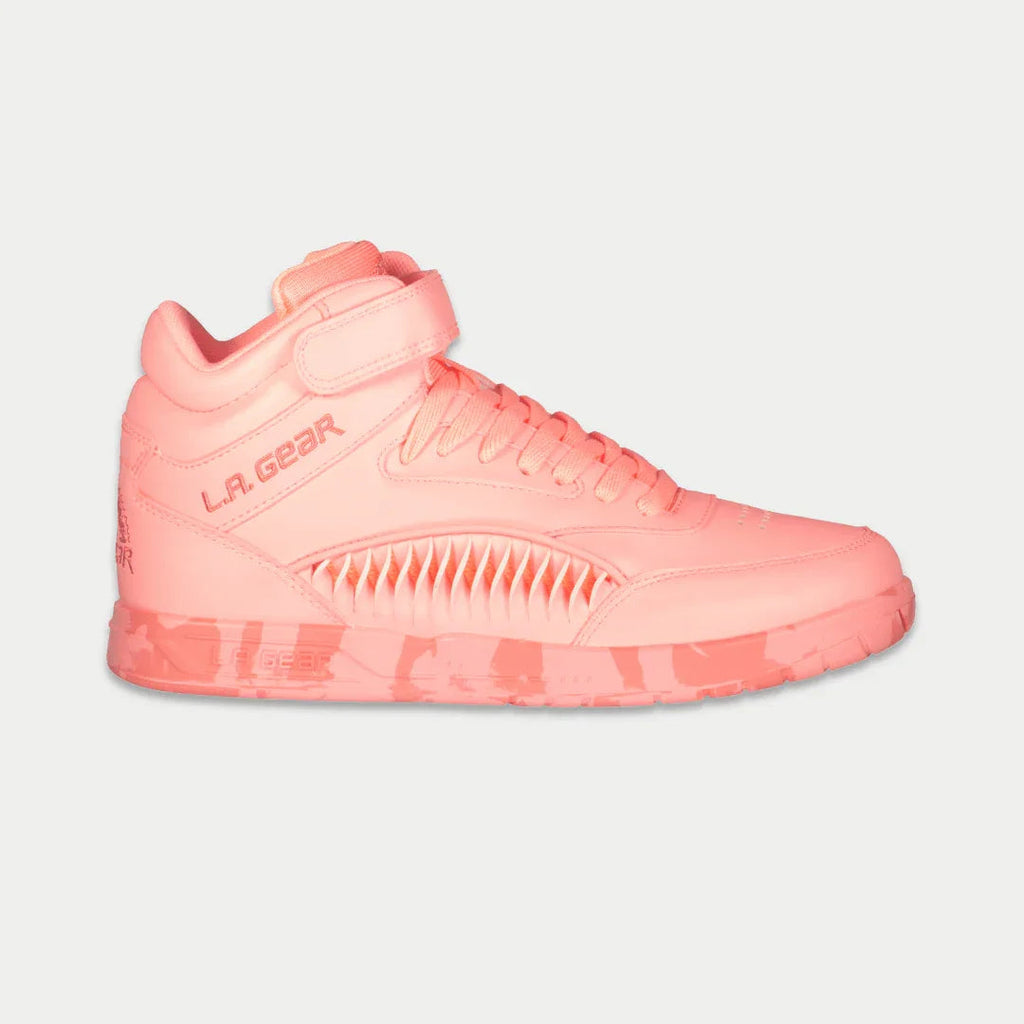 LA Gear Women's Flame Hightop | Neon Peach Glow