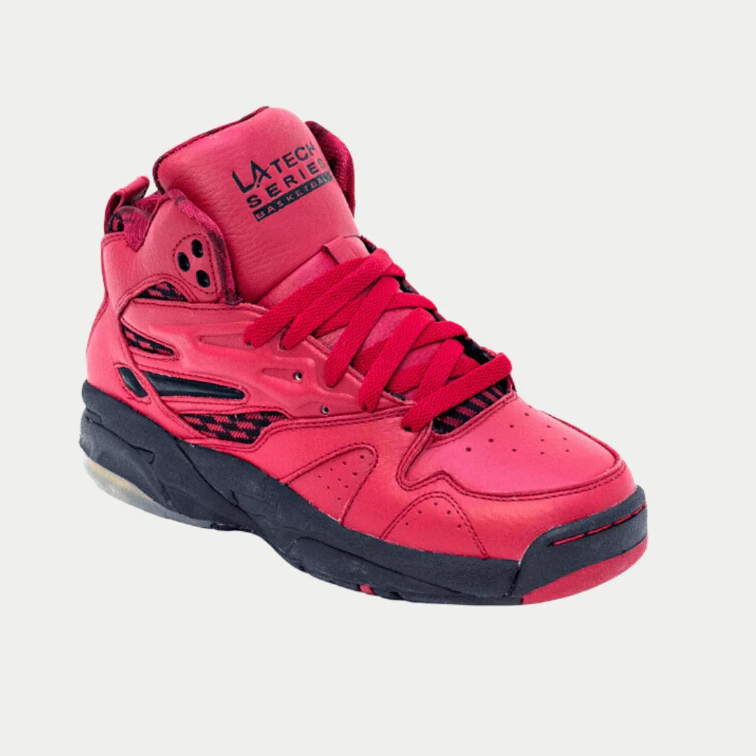 LA Gear Women's LA Tech Vintage Classic Light-Up Hightop – Red x Black