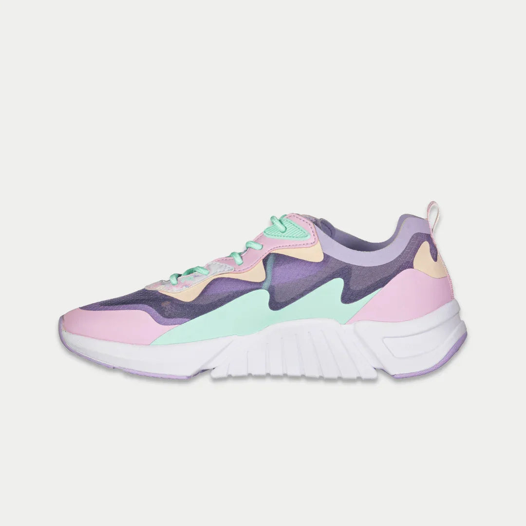 LA Gear Women's Mid-City Lowtop Sneaker – Lavender x Pink