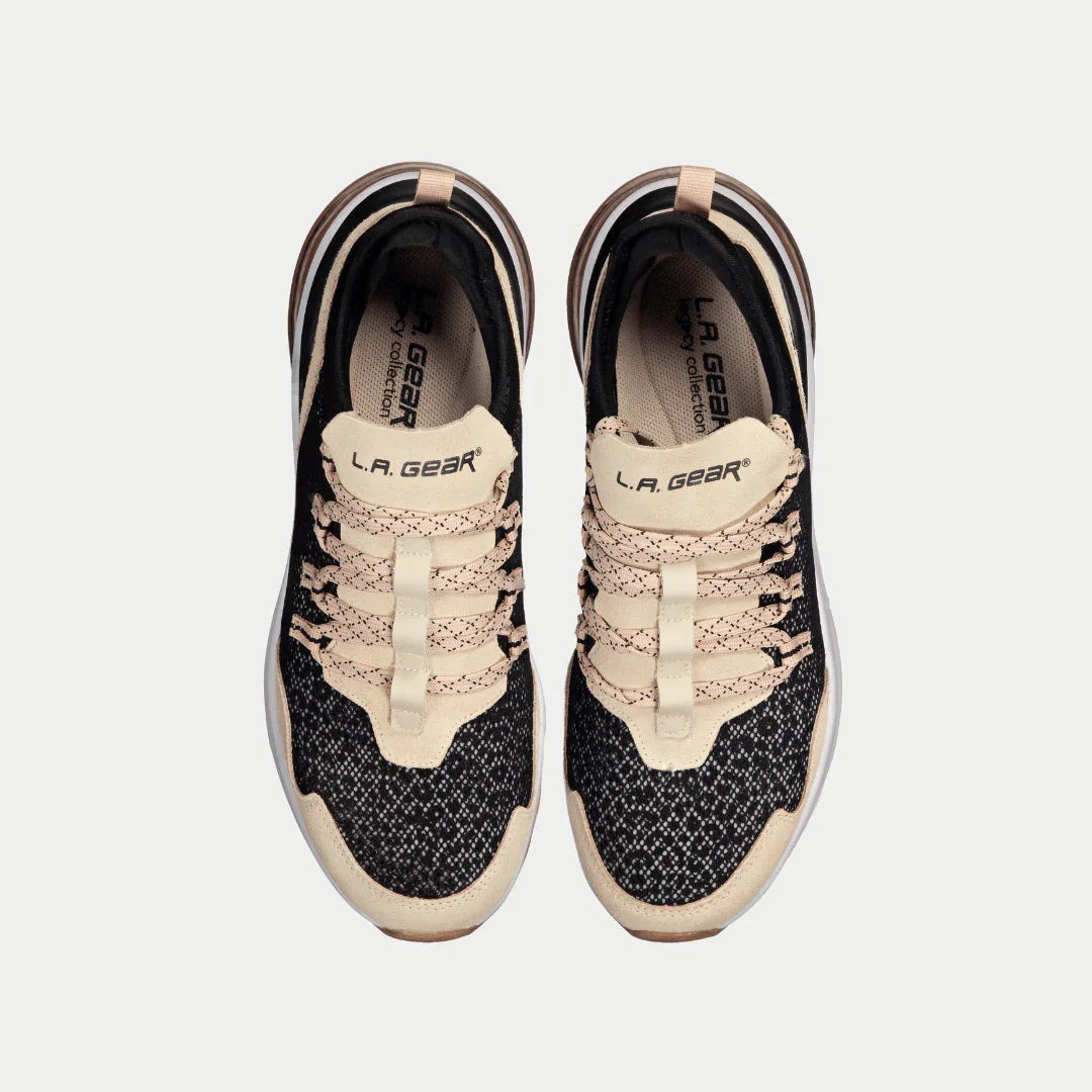 LA Gear Women’s Runyon Lowtop – Black x Pink