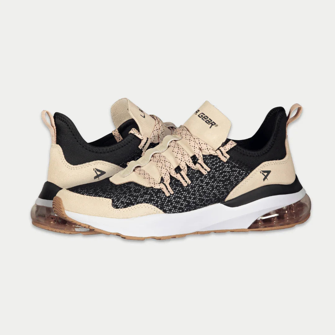 LA Gear Women’s Runyon Lowtop – Black x Pink