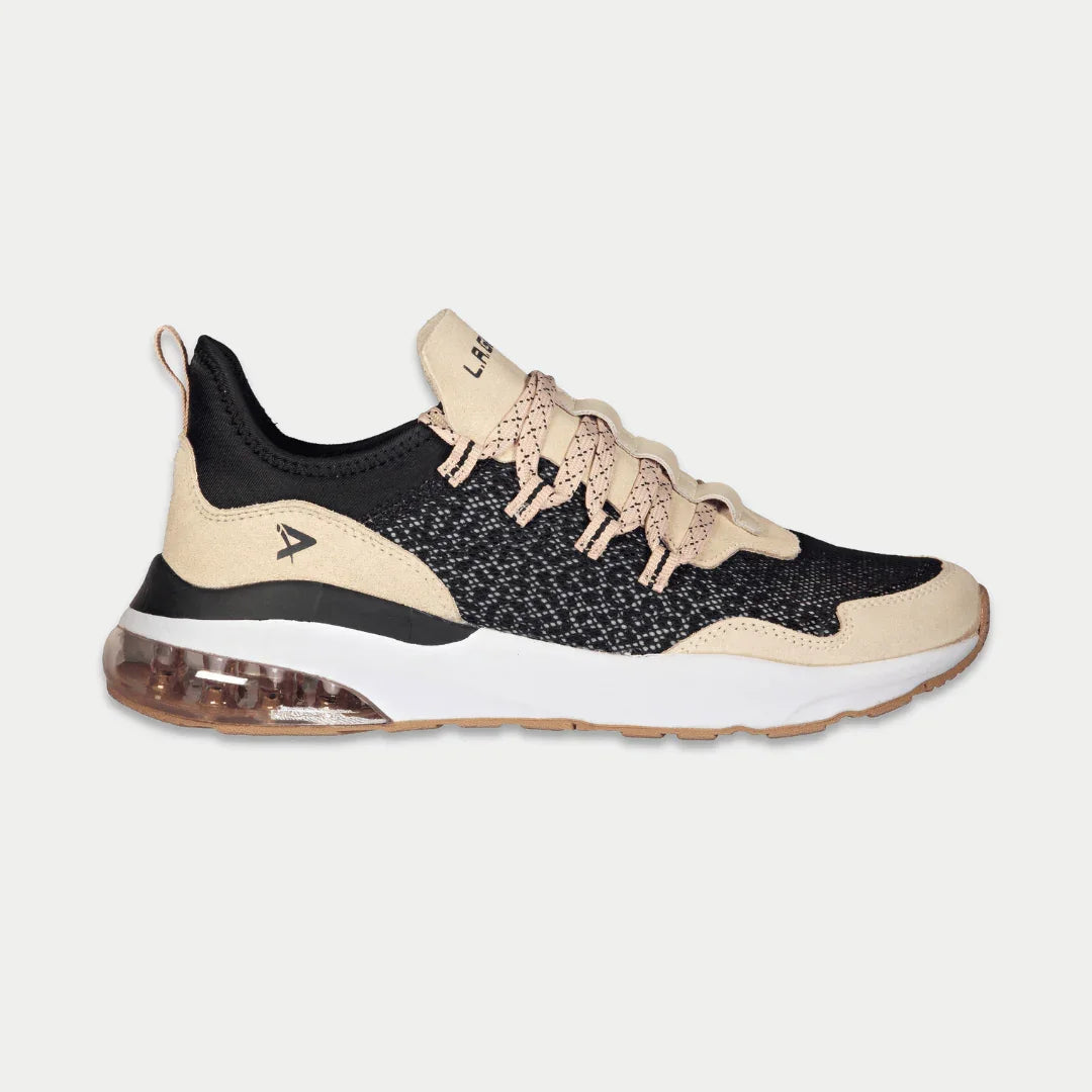 LA Gear Women’s Runyon Lowtop – Black x Pink