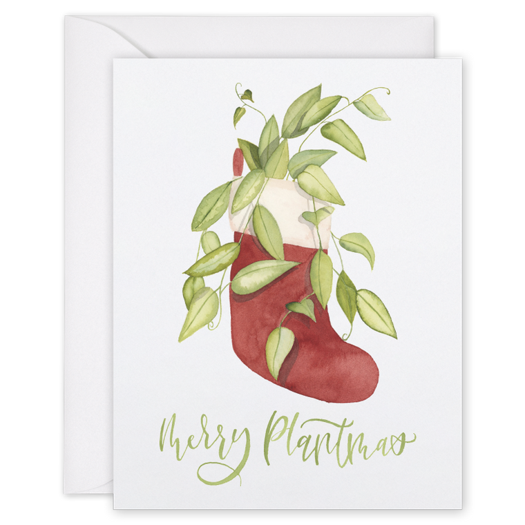 Plant Theme Holiday Card