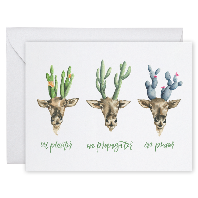 Plant Theme Holiday Card