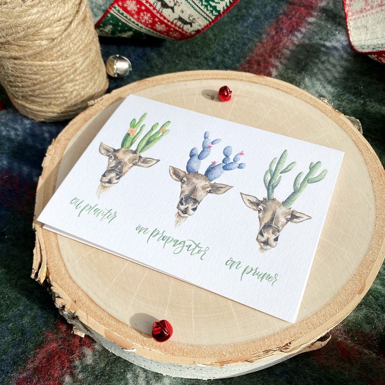 Plant Theme Holiday Card