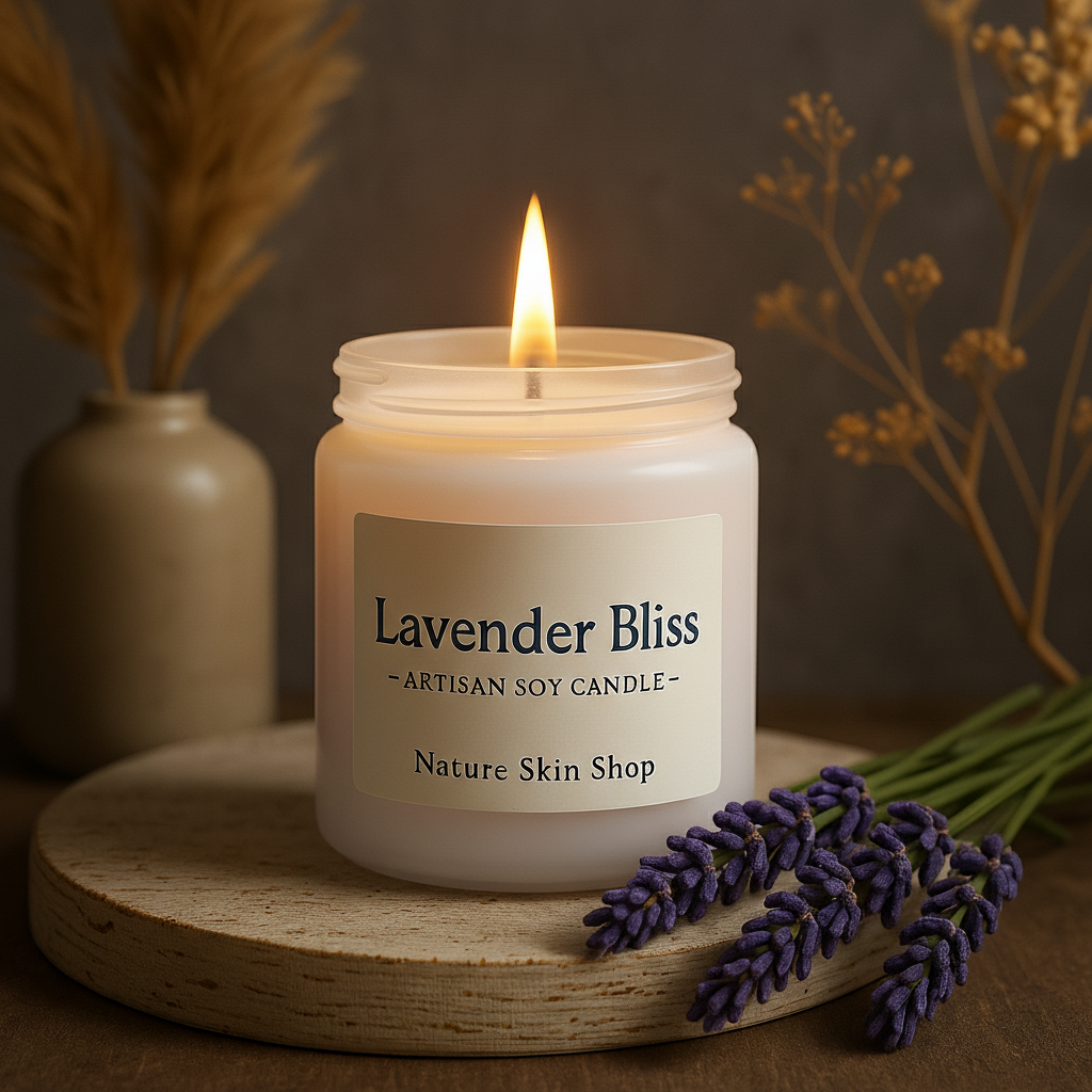 Lavender Bliss Artisan Soy Candle-2