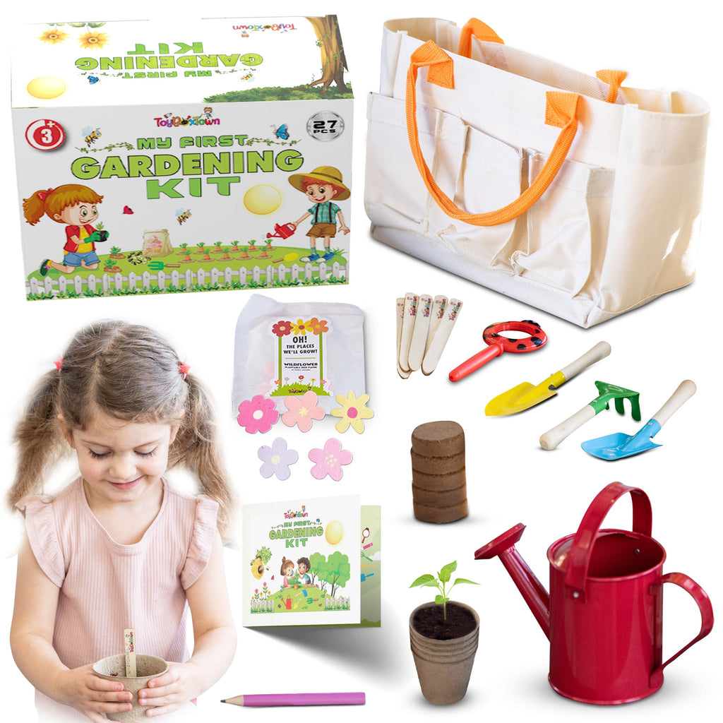 My First Gardening Kit Kids 27-Piece Gardening Set