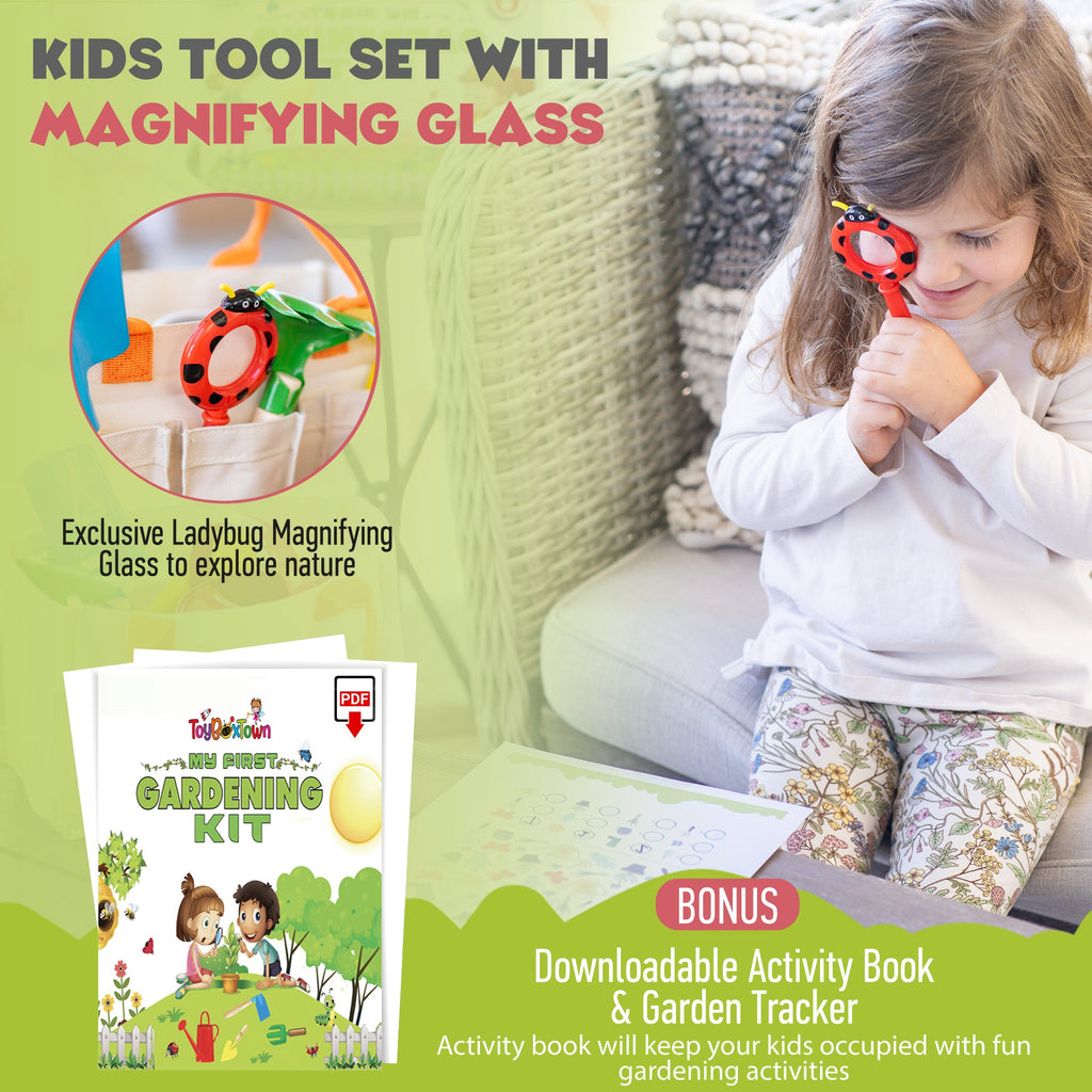 My First Gardening Kit Kids 27-Piece Gardening Set