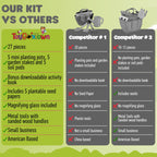 My First Gardening Kit Kids 27-Piece Gardening Set