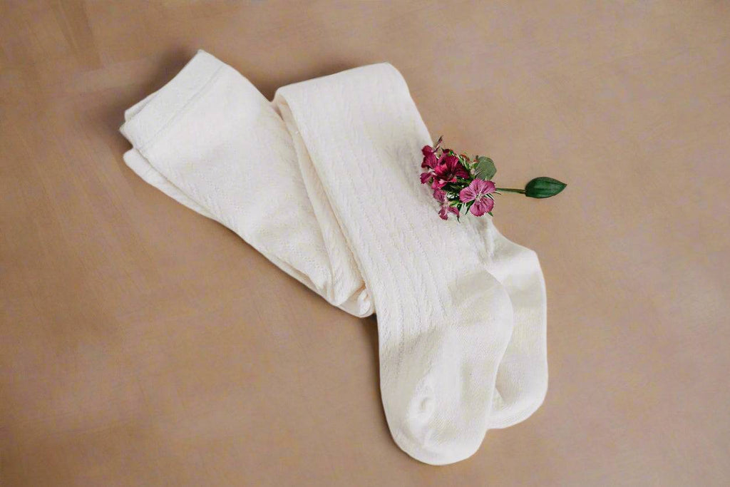 Little Love Bug Cable Knit Tights