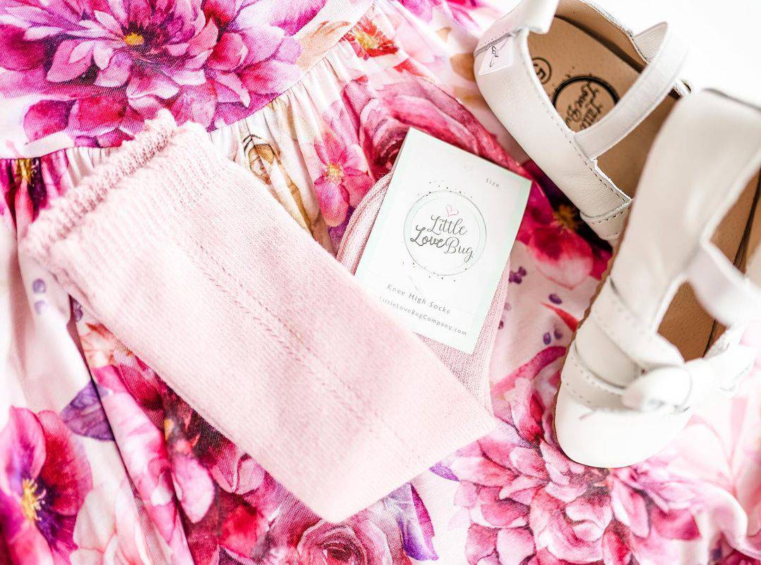 LLB Eyelet Knee High Socks (2 pairs in each order)