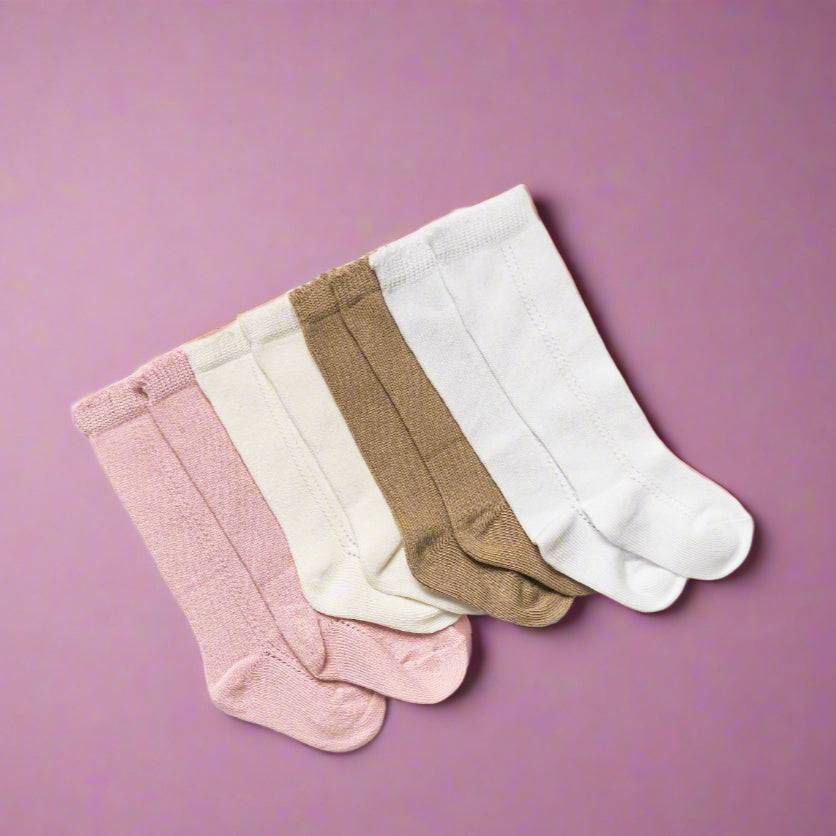 LLB Eyelet Knee High Socks (2 pairs in each order)