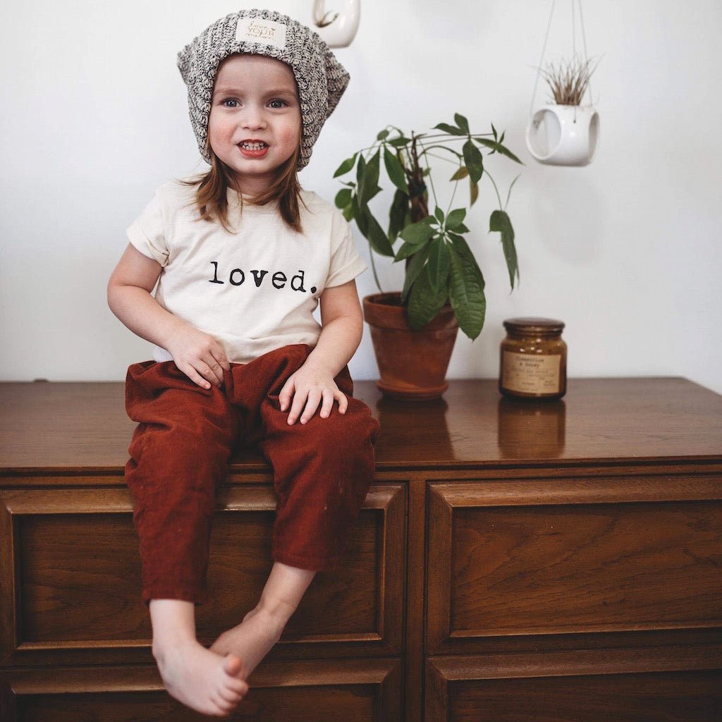 Loved. Organic Cotton Kids T-Shirt –Short Sleeve