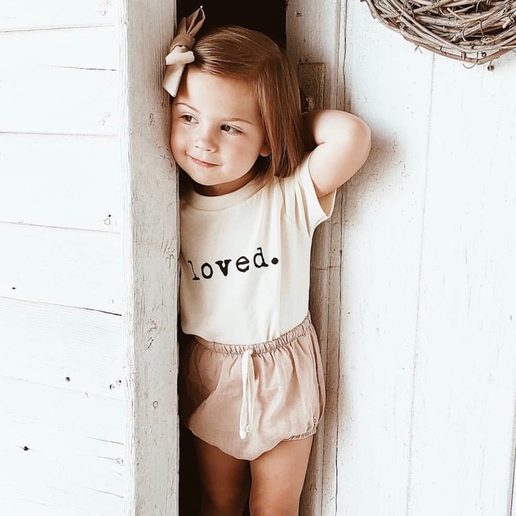 Loved. Organic Cotton Kids T-Shirt –Short Sleeve