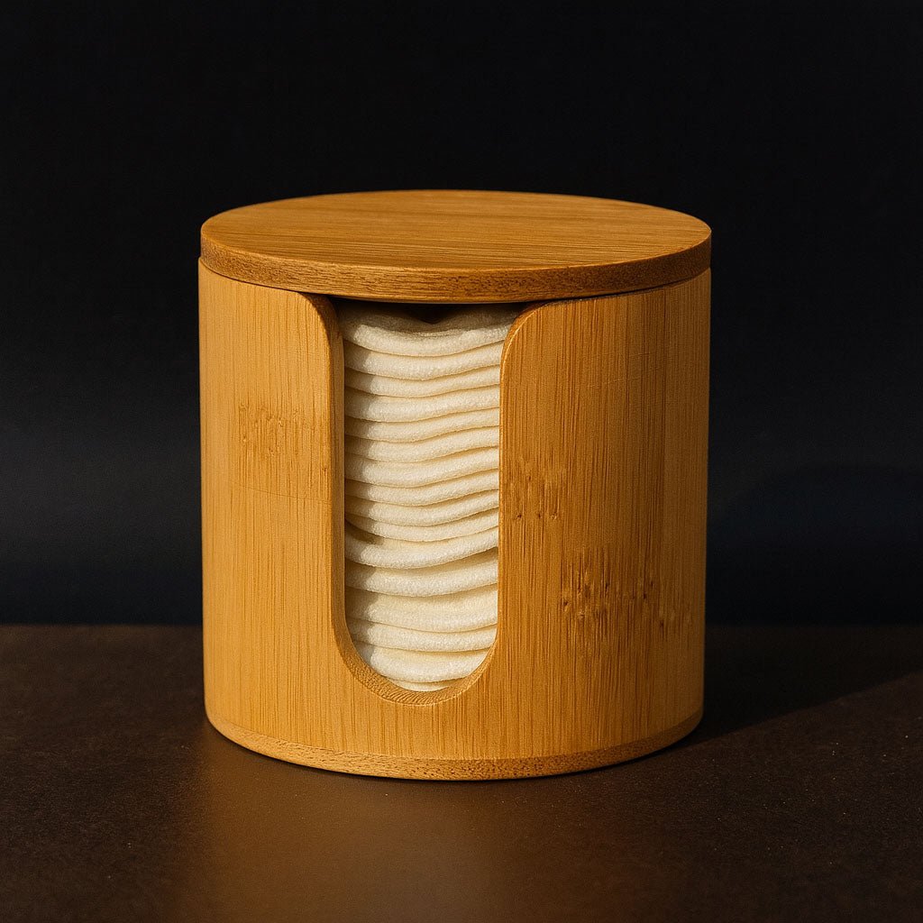 Reusable Makeup Remover Pads & Bamboo Case