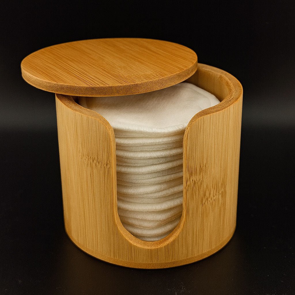 Reusable Makeup Remover Pads & Bamboo Case