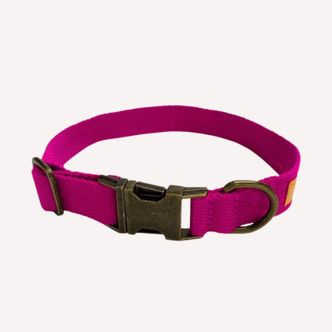 Hemp Cotton Dog Collar - Durable, Sustainable, Adjustable, Lightweight & Soft