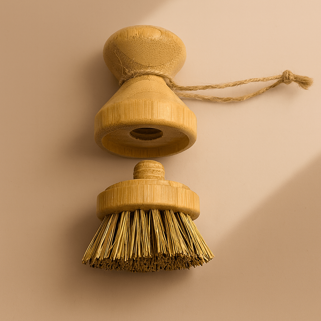 Plastic-Free Modular Palm Pot Scrub Brush