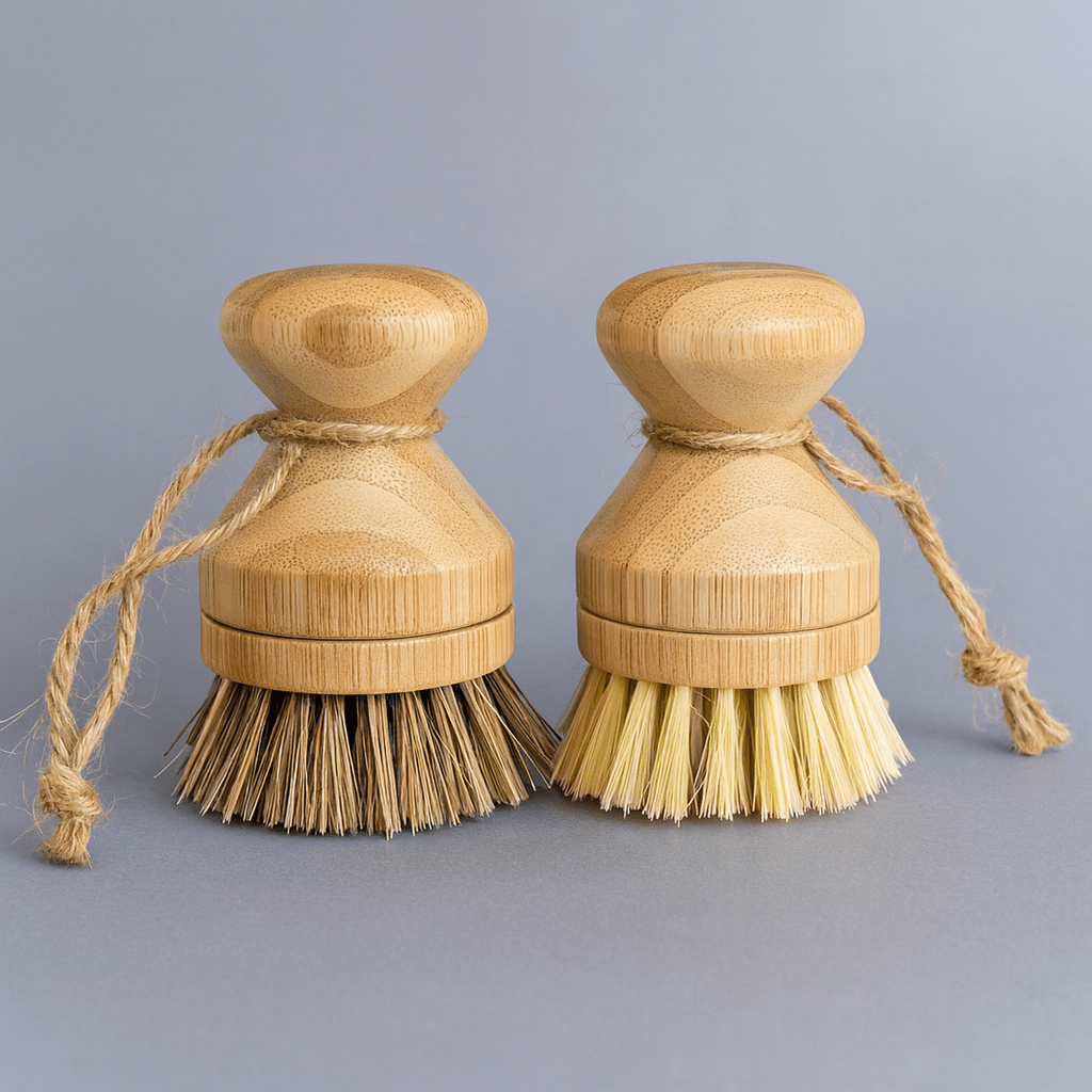 Plastic-Free Modular Palm Pot Scrub Brush