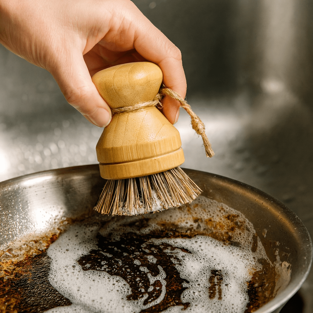 Plastic-Free Modular Palm Pot Scrub Brush