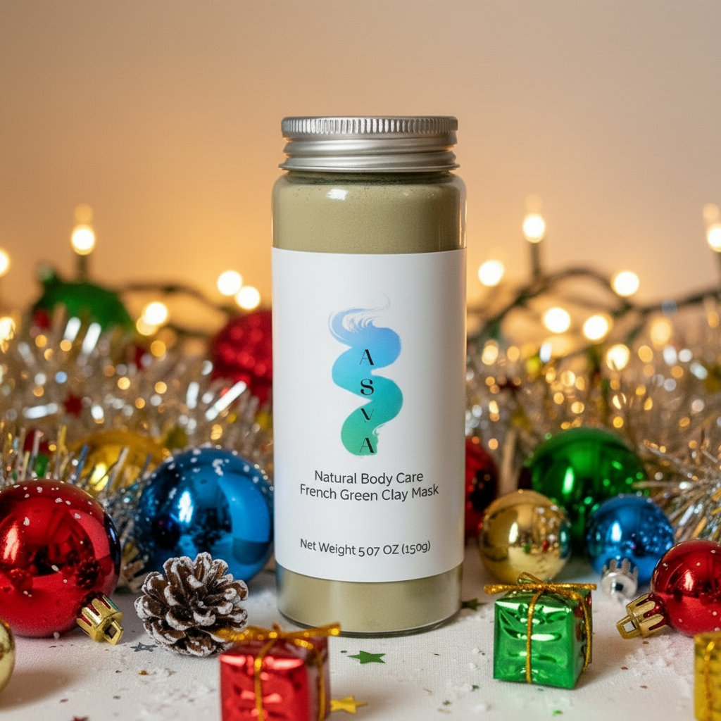 Asya's Natural French Green Clay Mask - Purify & Glow