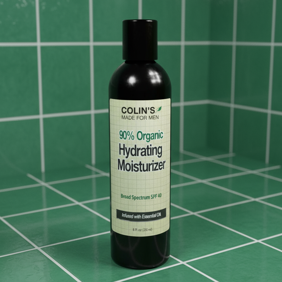 Organic Mens Broad Spectrum SPF 40 Face Cream - 8 Oz