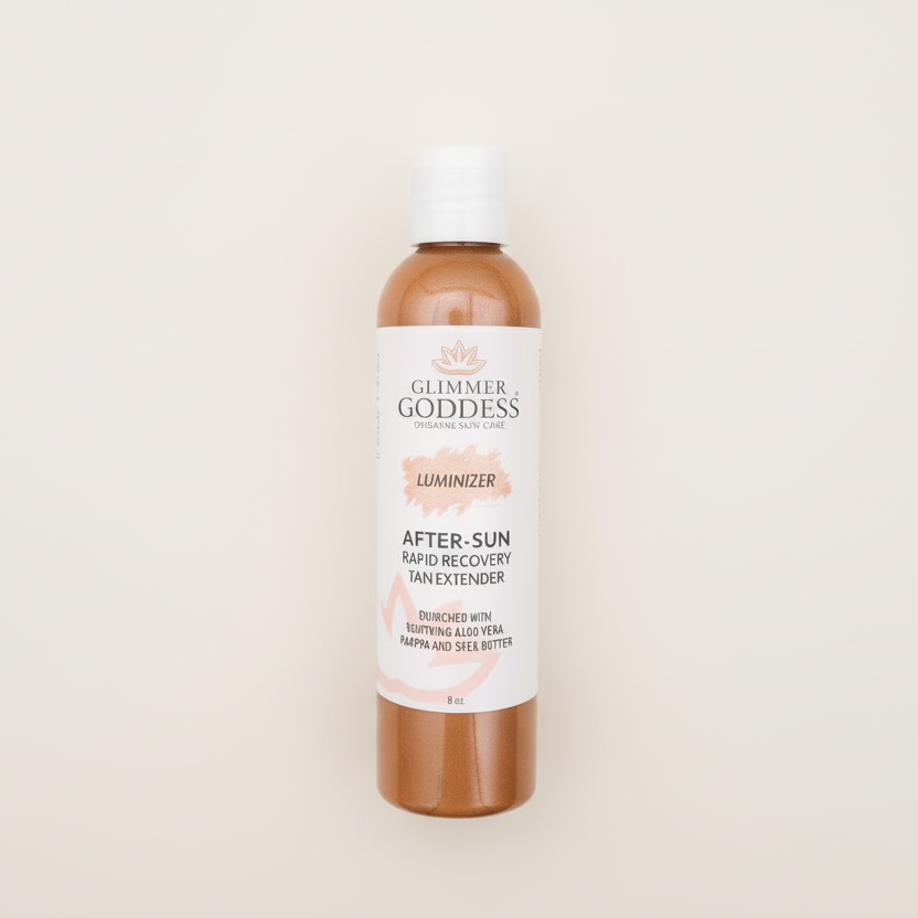 Organic After Sun Lotion & Tan Extender – Luminizing Shimmer