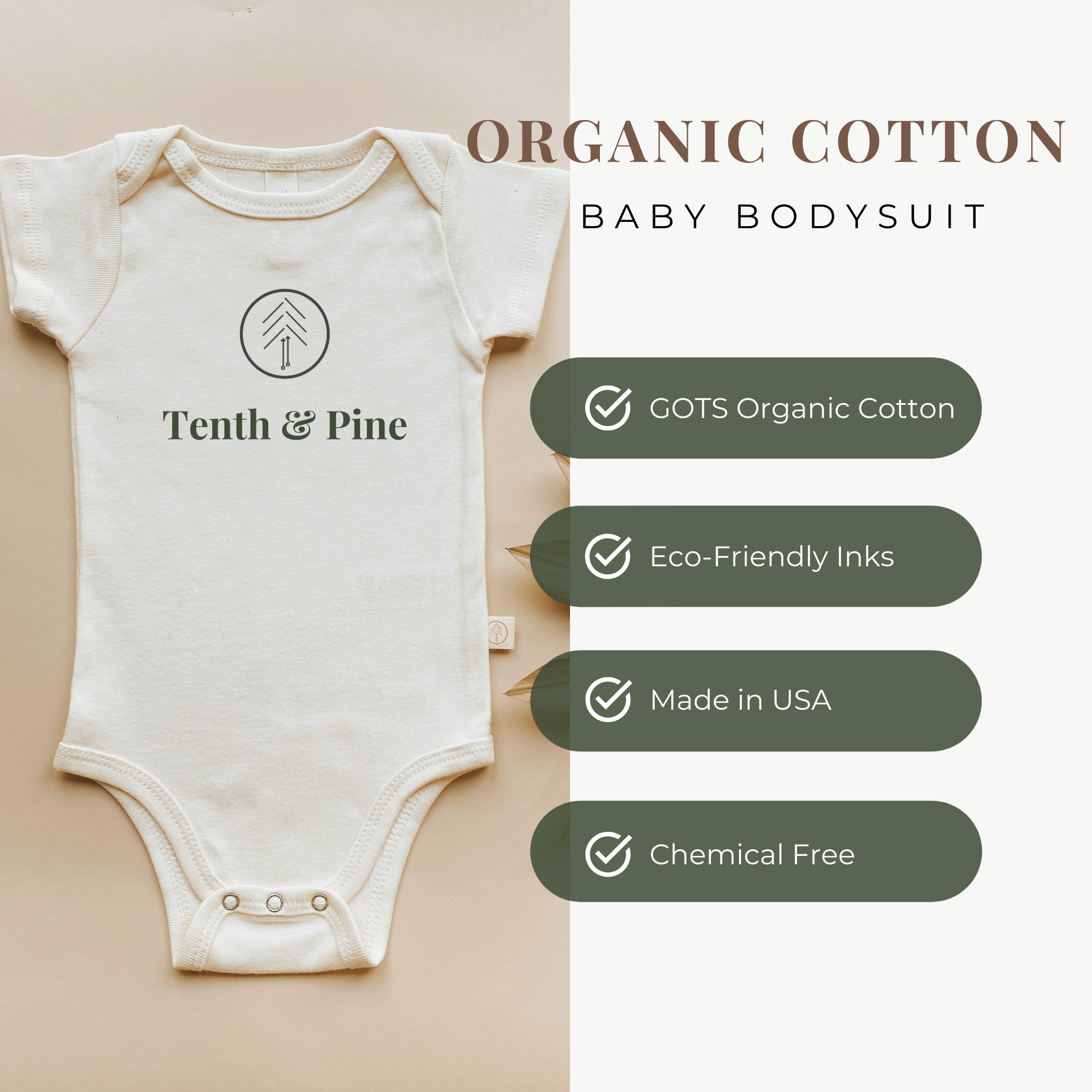 Home is Where Dada is Organic Cotton Baby Bodysuit – Short Sleeve
