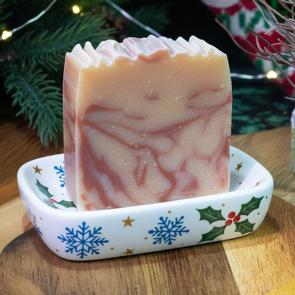 Peppermint Frostbite Handmade Essential Oil Holiday Soap