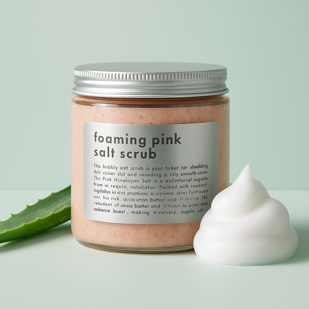 Pink Himalayan Salt & Shea Foaming Scrub-0