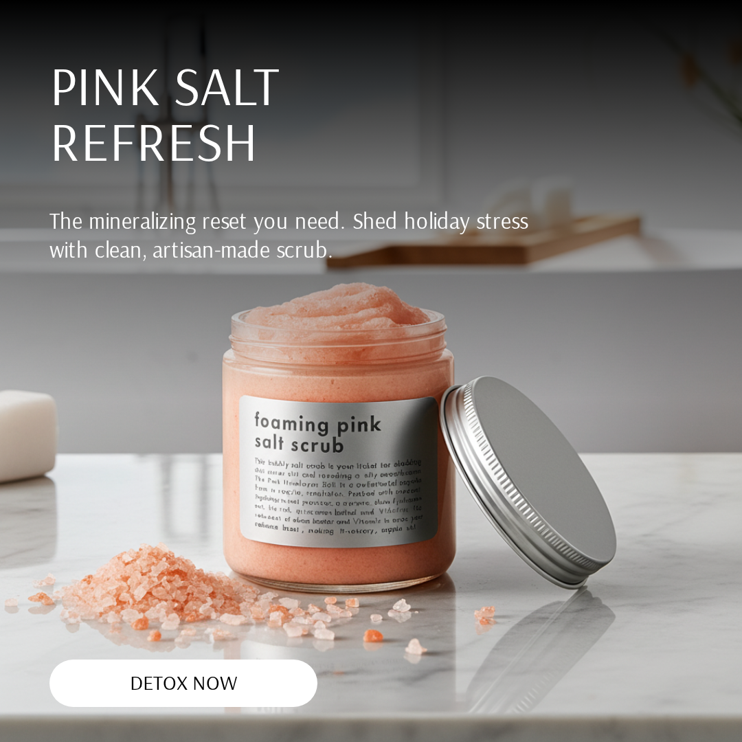Pink Himalayan Salt & Shea Foaming Scrub-2